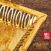 Gambar MIZU VASSOIO Golden Serving Tray Cupcake Tray Snack Basket Nampan dari szoboszlai undefined 5 Tokopedia