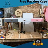 Gambar COSTUM KAK DIAN MEJA 140x40x75 - Sesuai gambar, Kaki besi dari Ryujin Deco undefined 1 Tokopedia