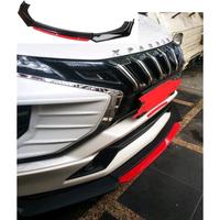 Gambar JUAL spoiler winglet bumper depan universal PLASTIK - BLACK+RED dari CARS ACC undefined 3 Tokopedia