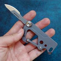Gambar TACRAY Titanium Carabiner Multifunction Keychain  Utility Knife dari GOSTARS VIP undefined 2 Tokopedia