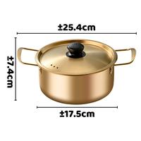Gambar Panci Ramyun Korea Gold 18cm Anti Lengket Korean Noodle Pot Bowl - GARPU GOLD dari Aven Indonesia undefined 3 Tokopedia