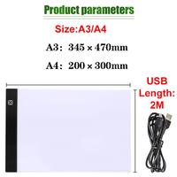 Gambar A3/A4 LED Drawing Tracing Board Copy Board Papan LED Light Pad Ultra - A3 dari GROSIR RANA JAYA undefined 4 Tokopedia