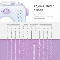 Gambar Epic Finds Mesin Jahit Mini Portabel 505A 12 Stitch Pola 1 mesin Jahit dari siska w store undefined 5 Tokopedia