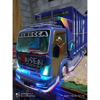 Gambar Miniatur truk oleng kayu asli jumbo p42 cm new Wahyu abadi full lampu dari Hasta Kentjana undefined 1 Tokopedia