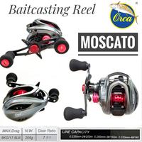Gambar Reel BC Baitcasting Orca Moscato 200L Drag 8 kg 7+1 Ball Bearings COD dari suldomino undefined 2 Tokopedia