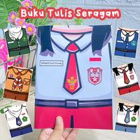 Gambar Buku Tulis A5 58 lembar Seragam Sekolah FREE CUSTOM NAMA dari oskarpelangi undefined 3 Tokopedia
