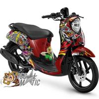 Gambar Stiker Full body + Decal Dashboard Yamaha Fino FI /Karbu Buldog Zombie - Putih, FINO KARBU dari decalmatic_NEW undefined 3 Tokopedia