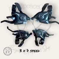 Gambar DM27 SHIFTER SHIMANO 3X7 SPEED BRAKE LEVER HANDLE REM SHIFTER BRAKE dari BenxBang undefined 3 Tokopedia