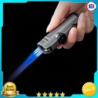 Gambar Korek Api Gas Four Head Blue Flame Cigarette Lighter Windproof [Hitam] dari EUDORA INDONESIA undefined 4 Tokopedia