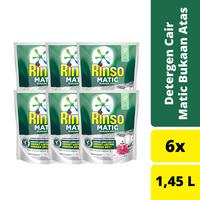 Gambar Rinso Matic Detergen Deterjen Cair Mesin Bukaan Atas 1450ml Isi 6 dari Unilever Official Store undefined 1 Tokopedia
