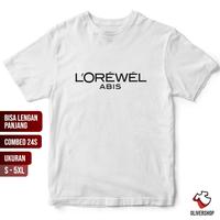 Gambar Baju Kaos Plesetan LOREWEL ABIS - parodi merek brand logo tulisan lucu - Navy, M dari OliverSupply undefined 5 Tokopedia