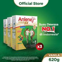 Gambar Anlene Gold 5X Susu Bubuk Dewasa Vanila 3 x 620g - Tulang & Sendi dari VelvetMilk&#39;Shop undefined 1 Tokopedia