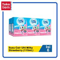 Gambar Frisian Flag Susu Cair Uht Milky Strawberry 6X115ml dari CV MULTIJAYA ABADI undefined 1 Tokopedia