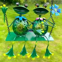 Gambar TG Outdoor Decor Solar Light Frog Swing Garden Decoration Frog dari Tactical Going undefined 2 Tokopedia