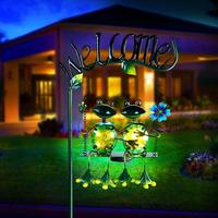 Gambar TG Outdoor Decor Solar Light Frog Swing Garden Decoration Frog dari Tactical Going undefined 3 Tokopedia