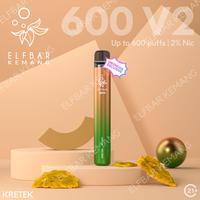 Gambar ELFBAR 600 Puffs 600V2 Kretek | ELF BAR Disposable Pod Vape dari Elfbar Jakarta undefined 1 Tokopedia