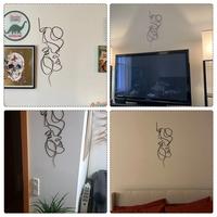 Gambar SN Metal Wall Art Decor Minimalist Facial Line Wall Decor Abstr dari Simetris Notes undefined 3 Tokopedia