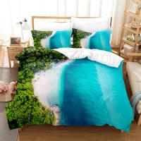 Gambar DJ Beautiful Seaside Beach Bedding Set Duvet Cover Set 3d Beddi dari Delphi Joy undefined 4 Tokopedia