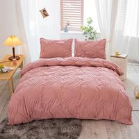 Gambar DJ MWSWL Duvet Cover Set 3 Piece Bedding Set Wave Pleated Embro dari Delphi Joy undefined 2 Tokopedia