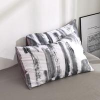 Gambar DJ Simple Black and White Bedding Set King Size Plain Leaves Du dari Delphi Joy undefined 5 Tokopedia
