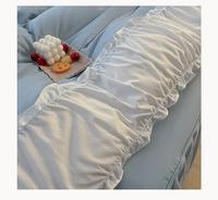 Gambar DJ Girls Heart Solid Color Bedding Sheet Set Ins Princess Wind dari Delphi Joy undefined 1 Tokopedia