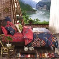 Gambar DJ Flower Bedding Sets Duvet Cover Set Floral Black Boho Hotel dari Delphi Joy undefined 1 Tokopedia