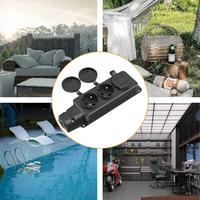 Gambar Stop Kontak Terminal Anti Air IP54 dengan Penutup 16A 250V EU - T36 - 4 Soket dari Hardware Solutions undefined 2 Tokopedia