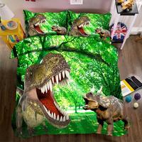 Gambar DJ 3D digital printed bedding set dinosaur park duvet cover pil dari Delphi Joy undefined 5 Tokopedia