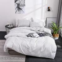 Gambar DJ Simple Black and White Bedding Set King Size Plain Leaves Du dari Delphi Joy undefined 2 Tokopedia