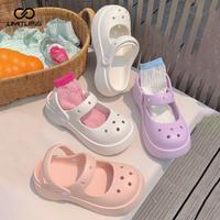 Gambar Sepatu Sandal Wanita Korea Karet Ringan Sandal Cewek Cute Trendy - OFF WHITE, 34 dari Limitless Swiss undefined 4 Tokopedia