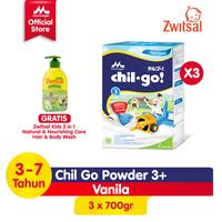 Gambar K☛26 BUY 3 CHIL GO POWDER 3+ 700G FREE ZWITSAL KIDS 2 IN 1 NATURAL dari indriserlianaomall undefined 2 Tokopedia