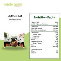 Gambar Mie Instan Lemonilo - Sehat no MSG - Mi Goreng, Kuah Kari Ayam Bawang dari Aurora Max undefined 3 Tokopedia