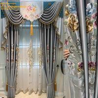 Gambar Luxury European-Style Luster Embroidery Gauze Curtains For dari In Goods Store undefined 1 Tokopedia