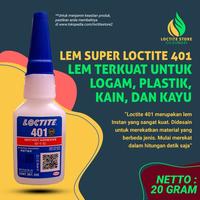 Gambar LEM TERKUAT KHUSUS PLASTIK BESI KULIT KAYU DAN KAIN LOCTITE 401 20GRAM dari bungshop44 undefined 3 Tokopedia