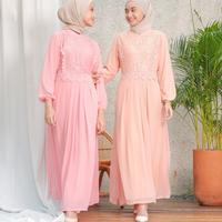 Gambar Gamis 4WARNA Muslim Lebaran Haji Brukat Pesta Mewah 100 Ada Jumbo - Biru, 4LJMB dari ARIVA Store ID undefined 2 Tokopedia