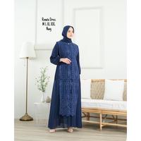 Gambar Renata Dress Premium / Baju Gamis Wanita Original / Gamis Pesta Mewah - Terracotta, M dari Quallo Fashion undefined 4 Tokopedia