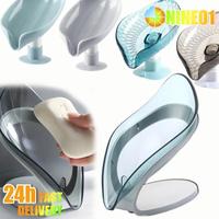 Gambar Leaf Shape Soap Dish Drain Soap Holder Bathroom Accessories Suction dari sesai undefined 1 Tokopedia