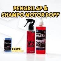 Gambar Paket Perawatan Motor Doff - Pengkilap dan Shampo Mobil Doff/Matte - V7 100 + SHAMPO dari wasman storee undefined 5 Tokopedia