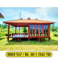 Gambar WA O8II-2543-799, Gazebo Kayu Minimalis Wonogiri dari Rumah Kayu Minimalis undefined 3 Tokopedia