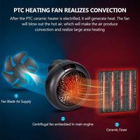 Gambar Portable Electric Heater Mini Wall Mount Fan Heating Stove Heater dari PLAZA INDO undefined 3 Tokopedia