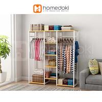 Gambar Rak Gantung Baju Kayu/Stand Hanger/Rak Gantungan/Rak Baju/Rak Pakaian - TYPE1-Kayu dari Homedoki Office Furniture undefined 4 Tokopedia