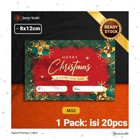 Gambar [20pcs] Greeting Card Natal Christmas Kartu Ucapan Xmas Gift Card Ver dari Rahma904 undefined 5 Tokopedia