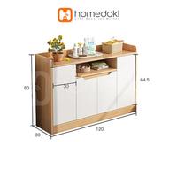 Gambar Lemari Piring/Lemari Dapur Minimalis/Kabinet Dapur/Lemari Multifungsi - Putih dari Homedoki Office Furniture undefined 4 Tokopedia