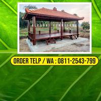 Gambar WA O8II-2543-799, Gazebo Kayu Kelapa 3x6 Pati dari Rumah Kayu Minimalis undefined 1 Tokopedia