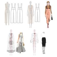 Gambar Fashion Illustration Rulers Sketching Templates Ruler Sewing Huma dari Darian Shopp undefined 2 Tokopedia
