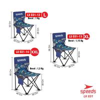 Gambar Set Furniture Kursi Lipat Outdoor Portable Kursi Camping Kursi Gunung - 031-13 XL BIRU dari NILO SHOOP undefined 3 Tokopedia