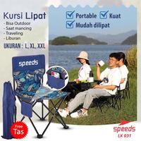 Gambar Set Furniture Kursi Lipat Outdoor Portable Kursi Camping Kursi Gunung - 031-13 XL BIRU dari NILO SHOOP undefined 1 Tokopedia