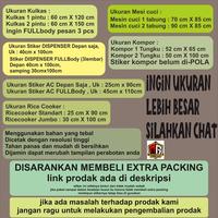Gambar Stiker Kulkas 1 & 2 Pintu, Kompor, Magicom, Ac, Mesin Cuci Bunga dari gitarmurah1 undefined 4 Tokopedia