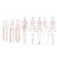 Gambar Fashion Illustration Rulers Sketching Templates Ruler Sewing Huma dari Darian Shopp undefined 1 Tokopedia