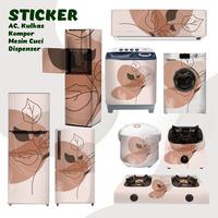 Gambar Stiker Kulkas 1 & 2 Pintu, Kompor, Magicom, Ac, Mesin Cuci Bunga dari gitarmurah1 undefined 3 Tokopedia